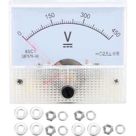 Analoges Gleichspannungsmessgerät 0–450 V – Genauigkeit ±2,5 % – Spannungsanzeige Für Elektrische Schaltkreise – Gut Ablesbare Und Robuste Skala