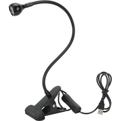 3-w-uv-lampe Für Uv-kleber – Lila Usb-led-lampe Mit Klemme Und Schalter, Ideal Für Die Smartphone-reparatur