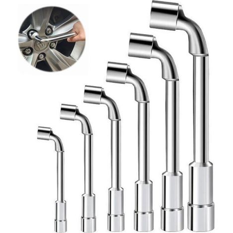 Offener L-förmiger Steckschlüssel 7/8/9/10/11/12 Mm – Hochkohlenstoffstahl – Für Mechanische Und Sanitäre Reparaturen – Gebogenes Design Für Beengte Platzverhältnisse