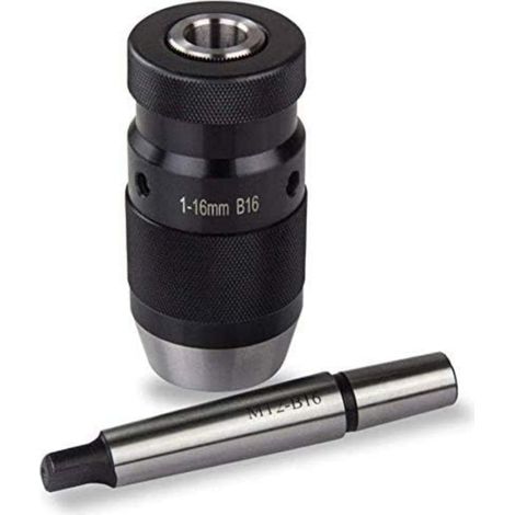Mt2-b16 Schnellspannfutter Mit Morsekonus Für Säulenbohrmaschinen – Schnellspannbereich 0,5–16 Mm – Für Fräs- Und Drehmaschinen