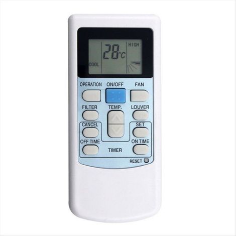 Ersatzfernbedienung Für Klimaanlagen – Kompatibel Mit Hitachi-modellen Pc-lh3a, Pc-lh6, Pc-lh6q, Rar-3v2, Rar-2p2, Rar-3u1, Rar-5f1 – Weiß – 1 Stück