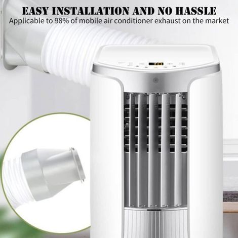 Fensteradapter – Für Mobile Klimaanlagen – 13 Cm Abluftschlauch – Fensterdichtungsset – 1 Stück