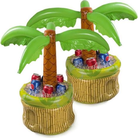Palmenförmige Kühlbox – Aufblasbar – 66 Cm – Für Sommerliche Poolpartys – 1 Stück