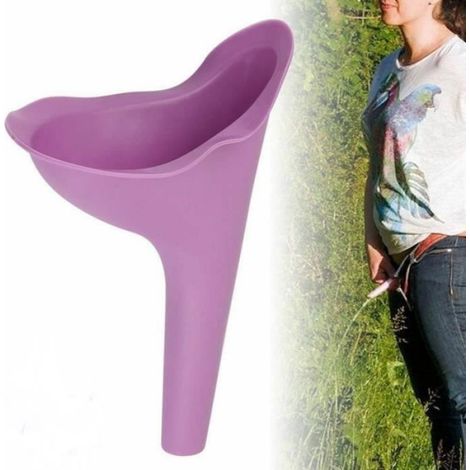Urintrichter Für Frauen – Silikon – 14,5 X 10 Cm – Für Outdoor-aktivitäten, Festivals Und Camping – Wiederverwendbar – 1 Stück