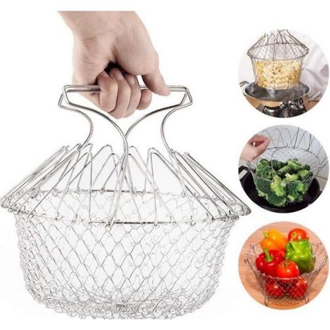 Salatkorb – Edelstahl – Durchmesser 23 Cm – Höhe 12 Cm – 2er-set