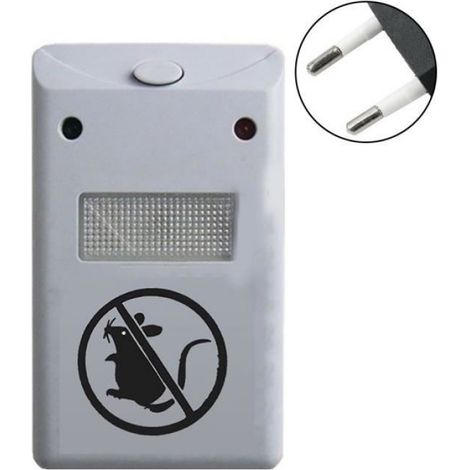 Ultraschall-abwehrgerät – Für Mäuse Und Nagetiere – Eu-stecker – 110–220 V – Abs – 10 X 6 X 3,5 Cm – 1 Stück
