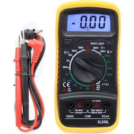 Digitalmultimeter – Lcd-bildschirm – 600 V – Elektrischer Prüfer