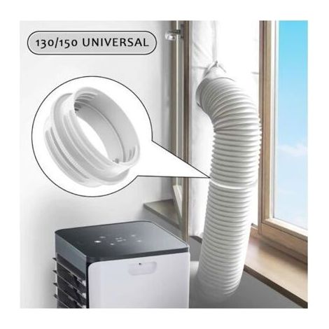 Adapter Für Abluftschlauch Von Tragbaren Klimaanlagen, 2-in-1-fensterlüftungsanschluss 130/150 Mm