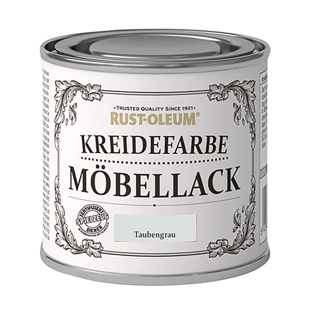 Rust-Oleum Kreidefarbe Möbellack 125 ml taubengrau Kreidefarbe