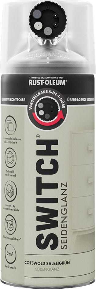 Rust-Oleum Sprühlack Switch 400 ml salbeigrün seidenglanz Lackspray