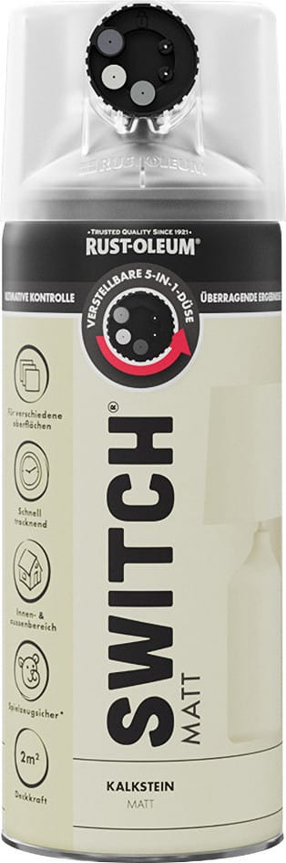 Rust-Oleum Sprühlack Switch 400 ml kalkstein matt Lackspray