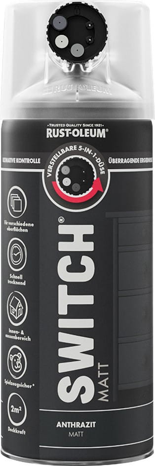 Rust-Oleum Sprühlack Switch 400 ml anthrazit matt Lackspray