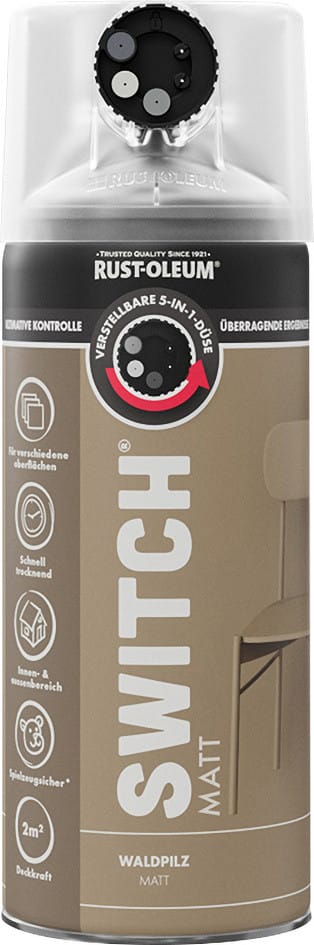 Rust-Oleum Sprühlack Switch 400 ml waldpilz matt Lackspray