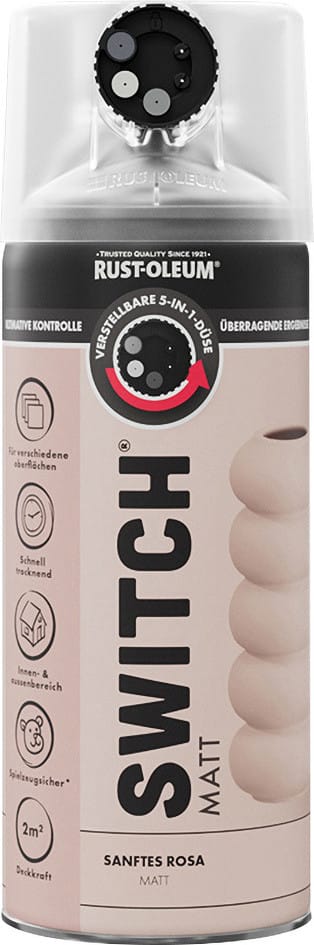 Rust-Oleum Sprühlack Switch 400 ml sanftes rosa matt Lackspray