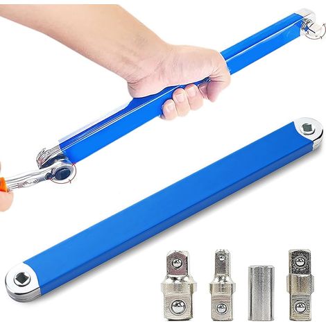 Multifunktionaler Winkelverlängerungsschlüssel 39 Cm – Hochkohlenstoffstahl – Für Beengte Platzverhältnisse – Für Schwere Anwendungen