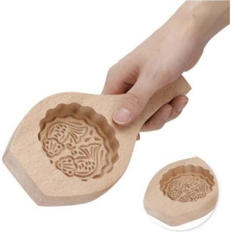 Mondkuchenform – Buchenholz – Für Diy-zubereitungen – 1 Stück