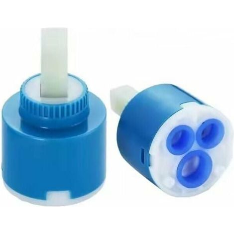 Lo-ron Keramik-mischkartusche Für Küchen- Und Badezimmerarmaturen (2 X 40 Mm Blau)