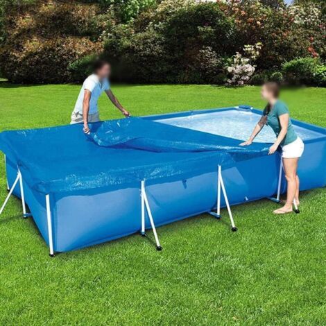 Rechteckige Poolabdeckung - Winddicht, Regendicht Und Staubdicht - Für Rechteckige Pools (300 X 201 Cm)