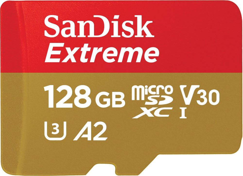 128 Gb Extreme Microsdxc Uhs-i-speicherkarte Mit Adapter – Bis Zu 100 Mb/s