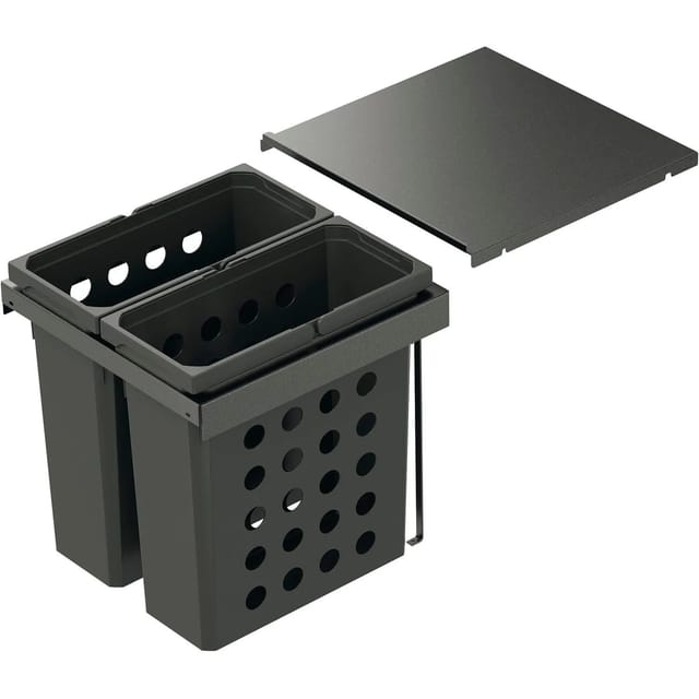 Vauth-Sagel VS WASH Flex Pro Einbau Wäschesammler KB 400mm lava - 1x28 L Wäscheauszug