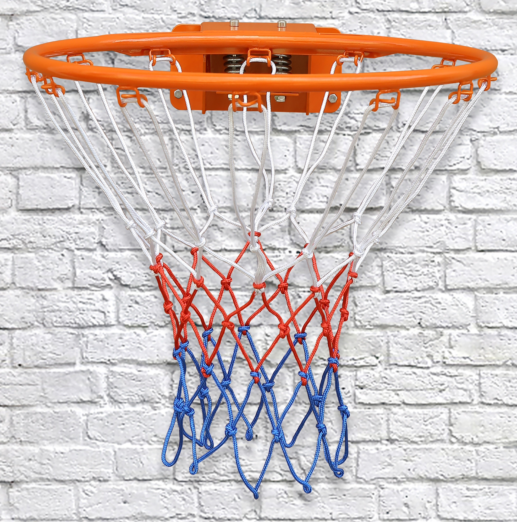 Wand-basketballkorb 45 Cm Mit Doppelfeder Und Netz, Orange Havrya