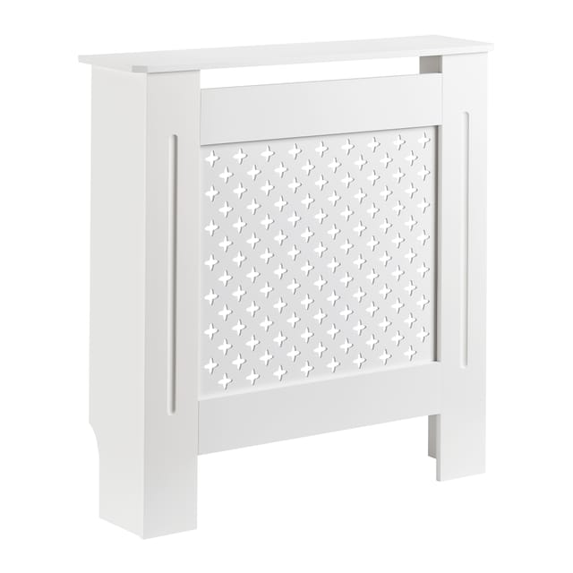 Toboli Heizkörperverkleidung weiß 78 x 19 x 82 cm, Heizkörperabdeckung aus MDF, Holzverkleidung für Heizkörper, Heizung stilvoll verkleiden