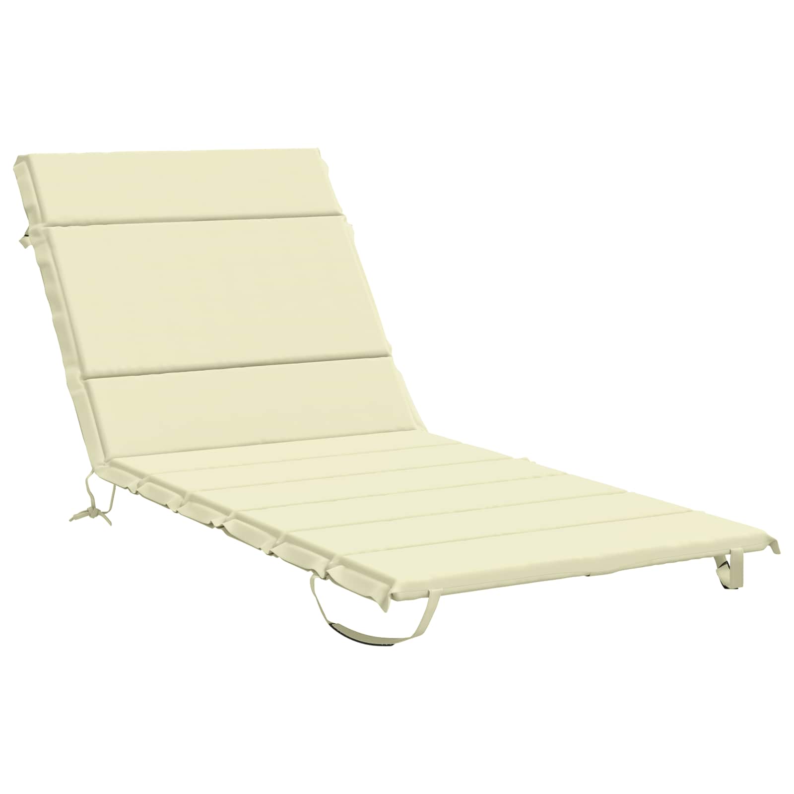 Sonnenliege Kissen Gemert 100 % Polyester Creme 200 X 80 X 3 Cm Vidaxl