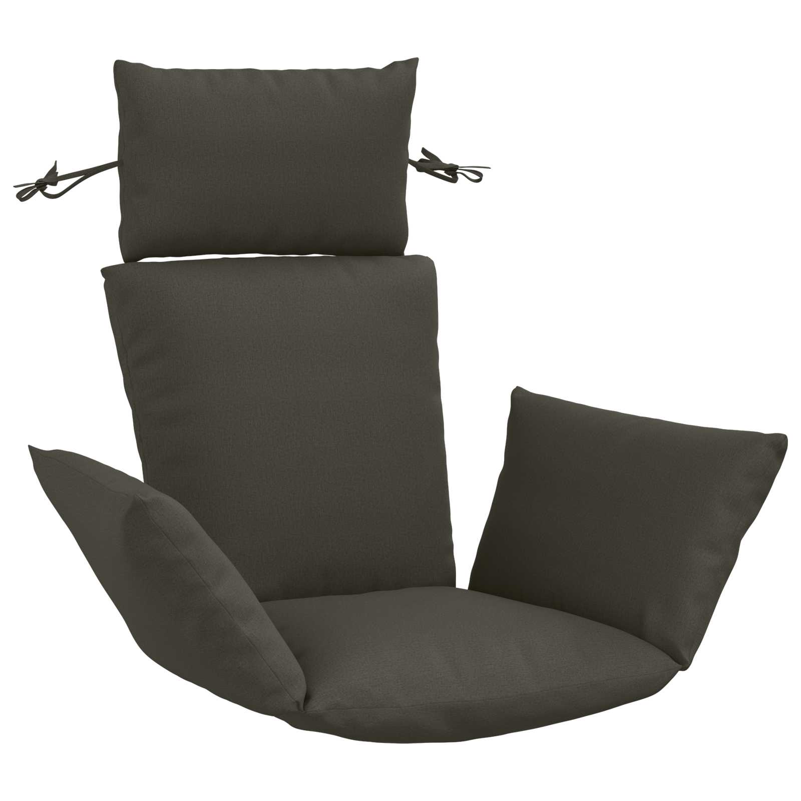 Adirondack Kissen Putten 100 % Polyester Anthrazit Vidaxl