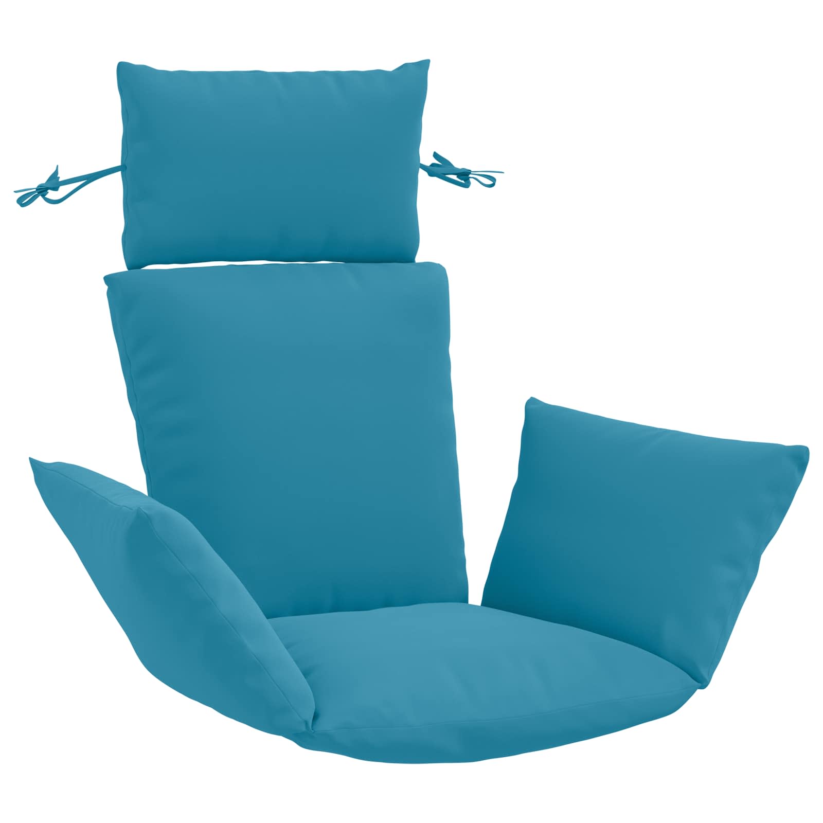 Adirondack Kissen Putten 100 % Polyester Himmelblau Vidaxl