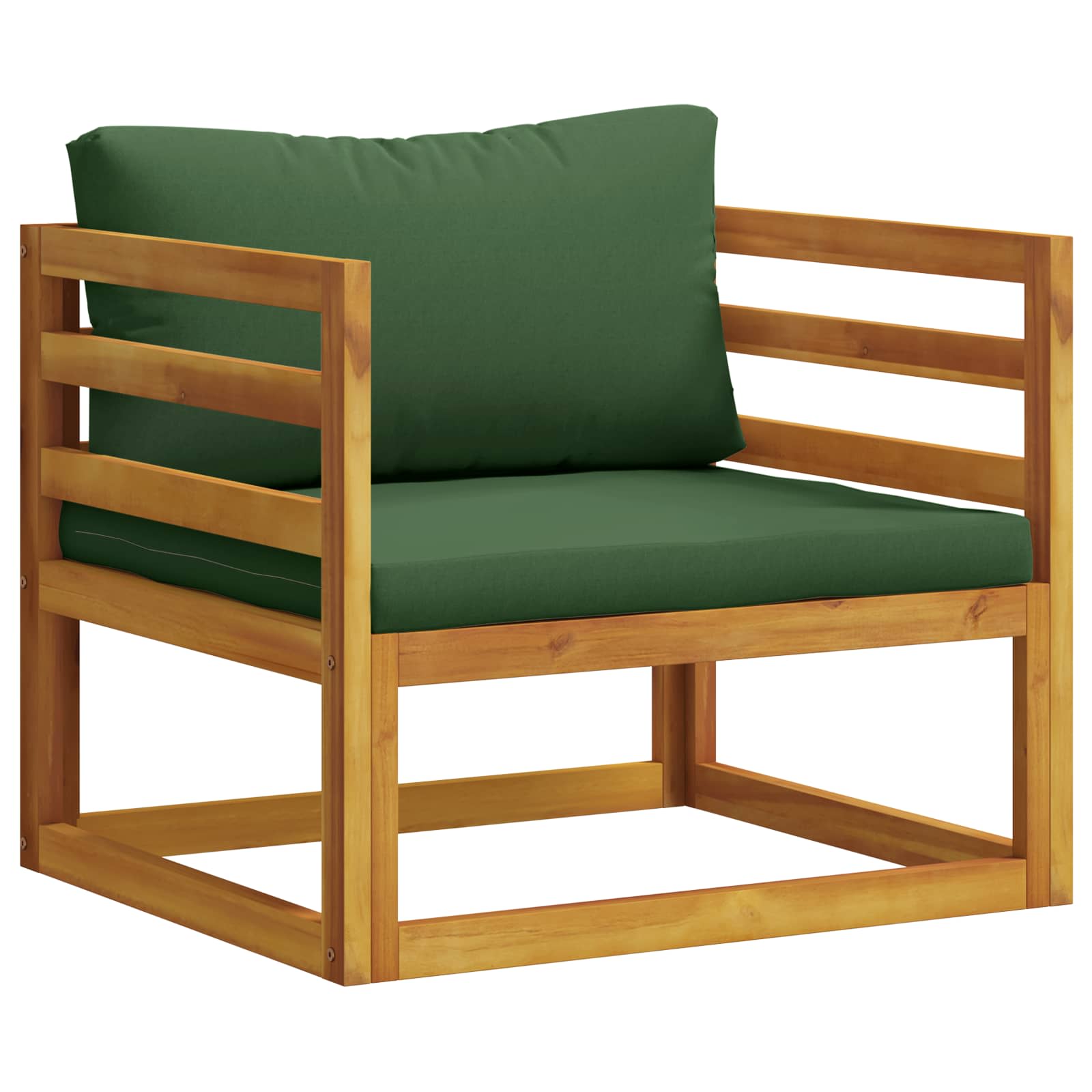 Sofa-element Mit Kissen Massivholz Akazie Natur Vidaxl