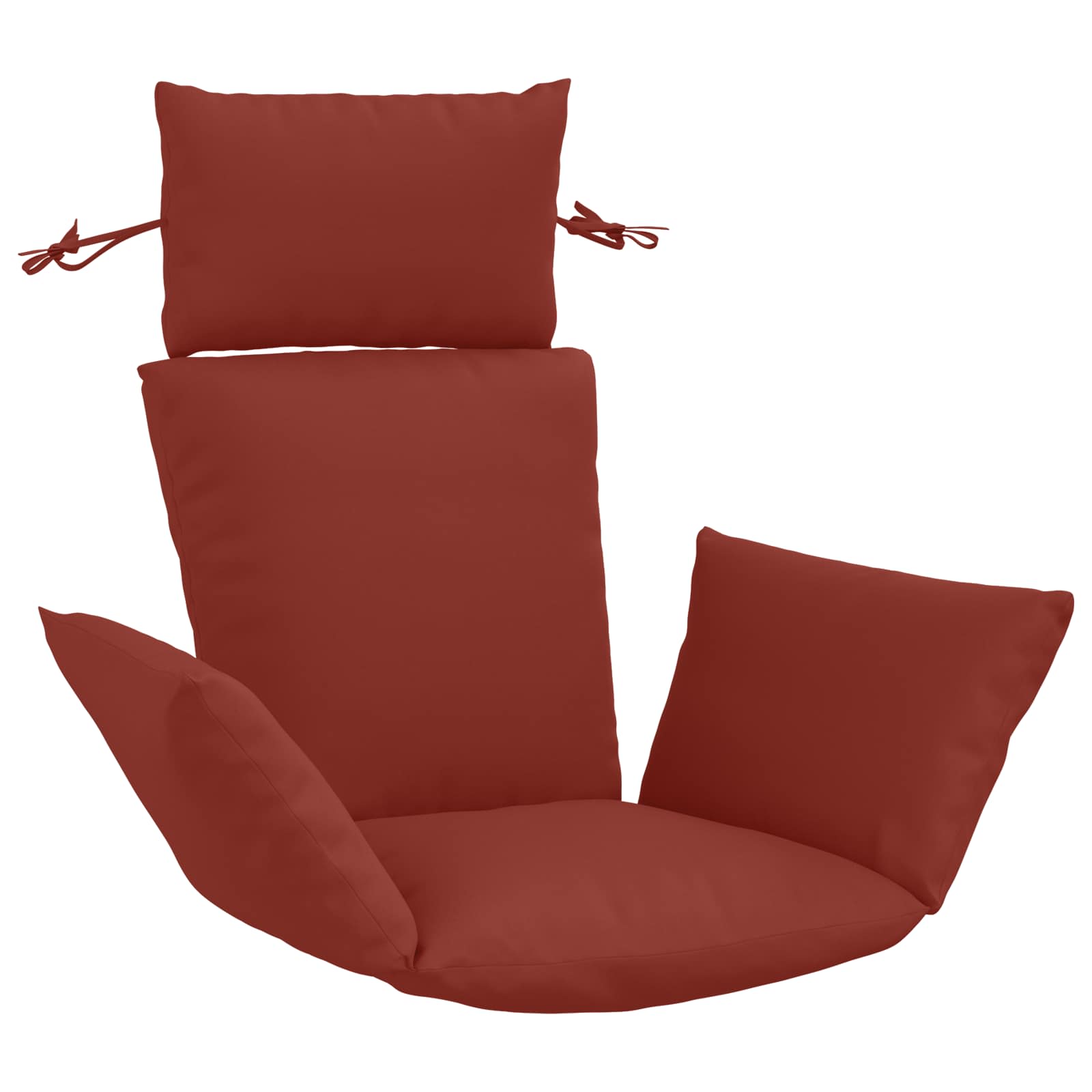 Adirondack Kissen Putten 100 % Polyester Rot 60 X 145 X 10 Cm Vidaxl