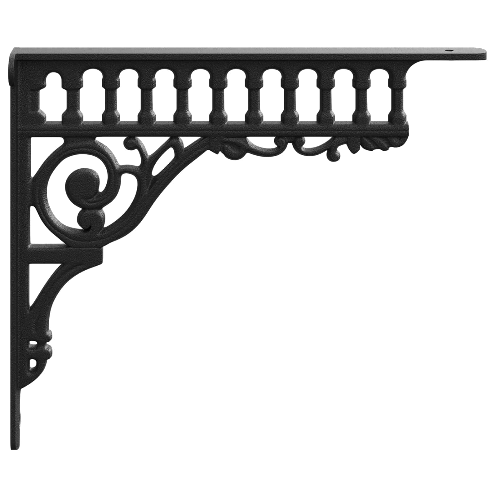 Wandregalhalterungen 12 Stk. Schwarz 27,5 X 23 X 4 Cm Stahl Vidaxl