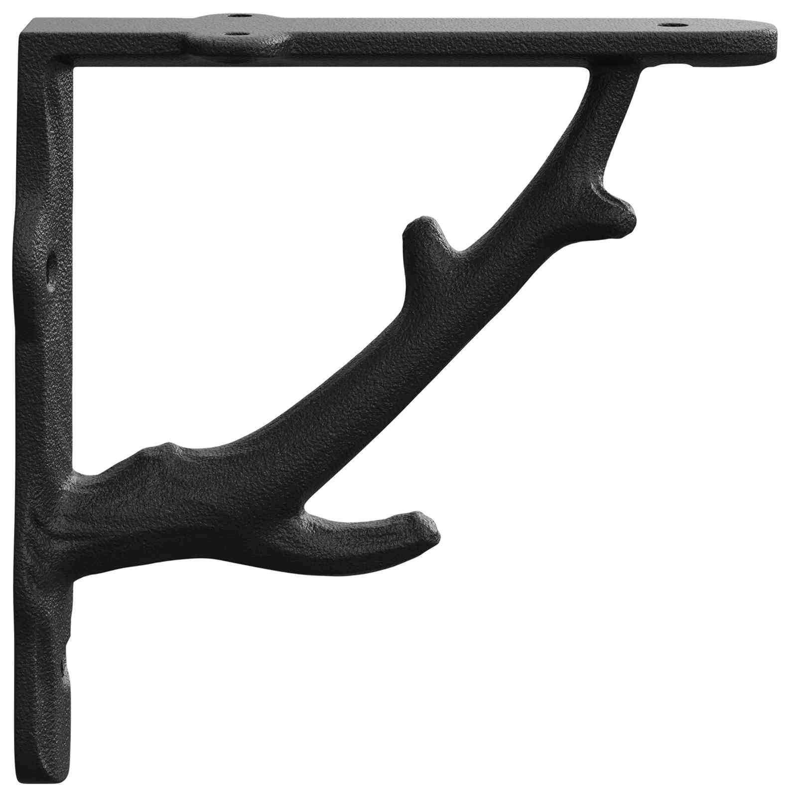 Wandregalhalterungen 12 Stk. Schwarz 14 X 14 X 4 Cm Stahl Vidaxl