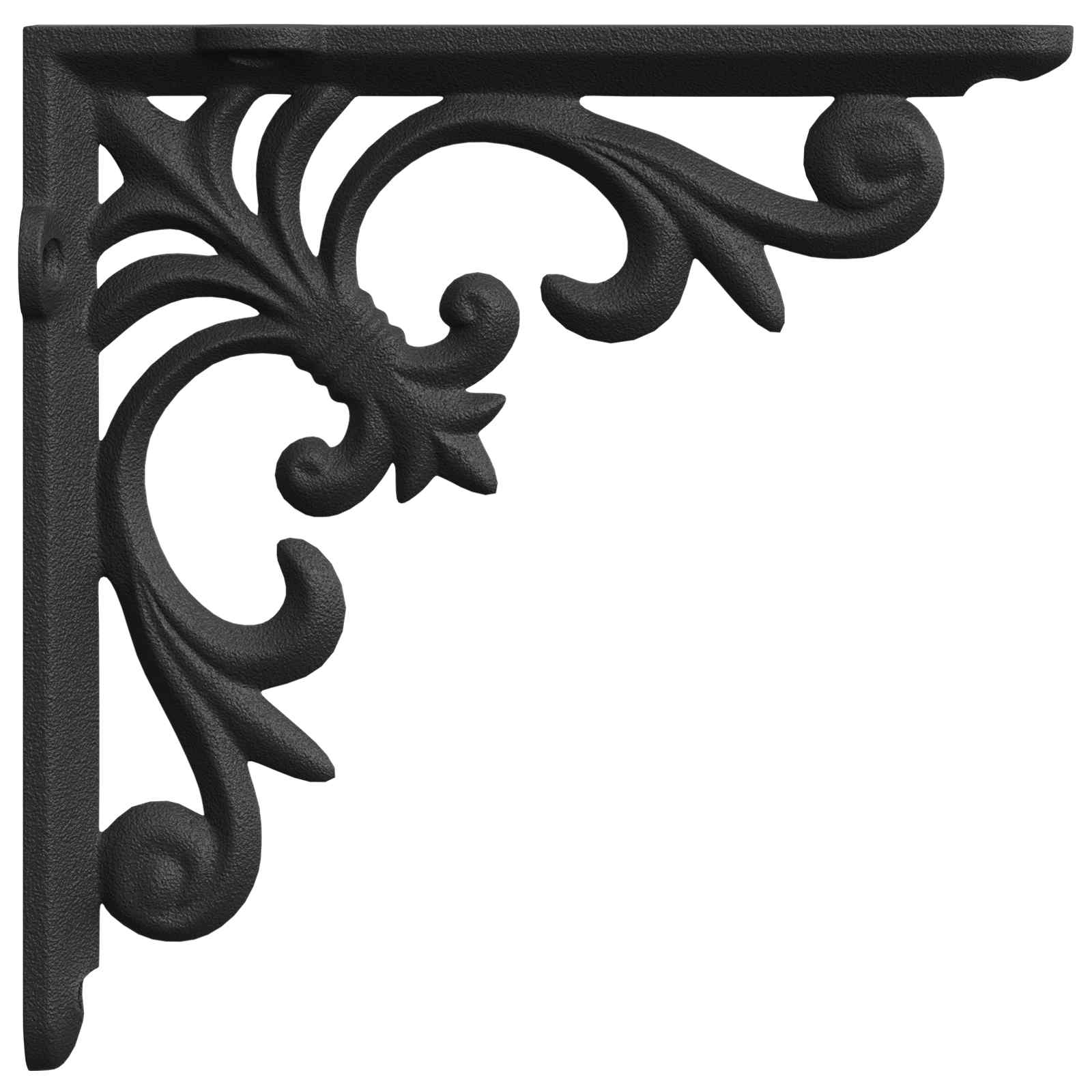 Wandregalhalterungen 12 Stk. Schwarz 10 X 10 X 2.8 Cm Stahl Vidaxl