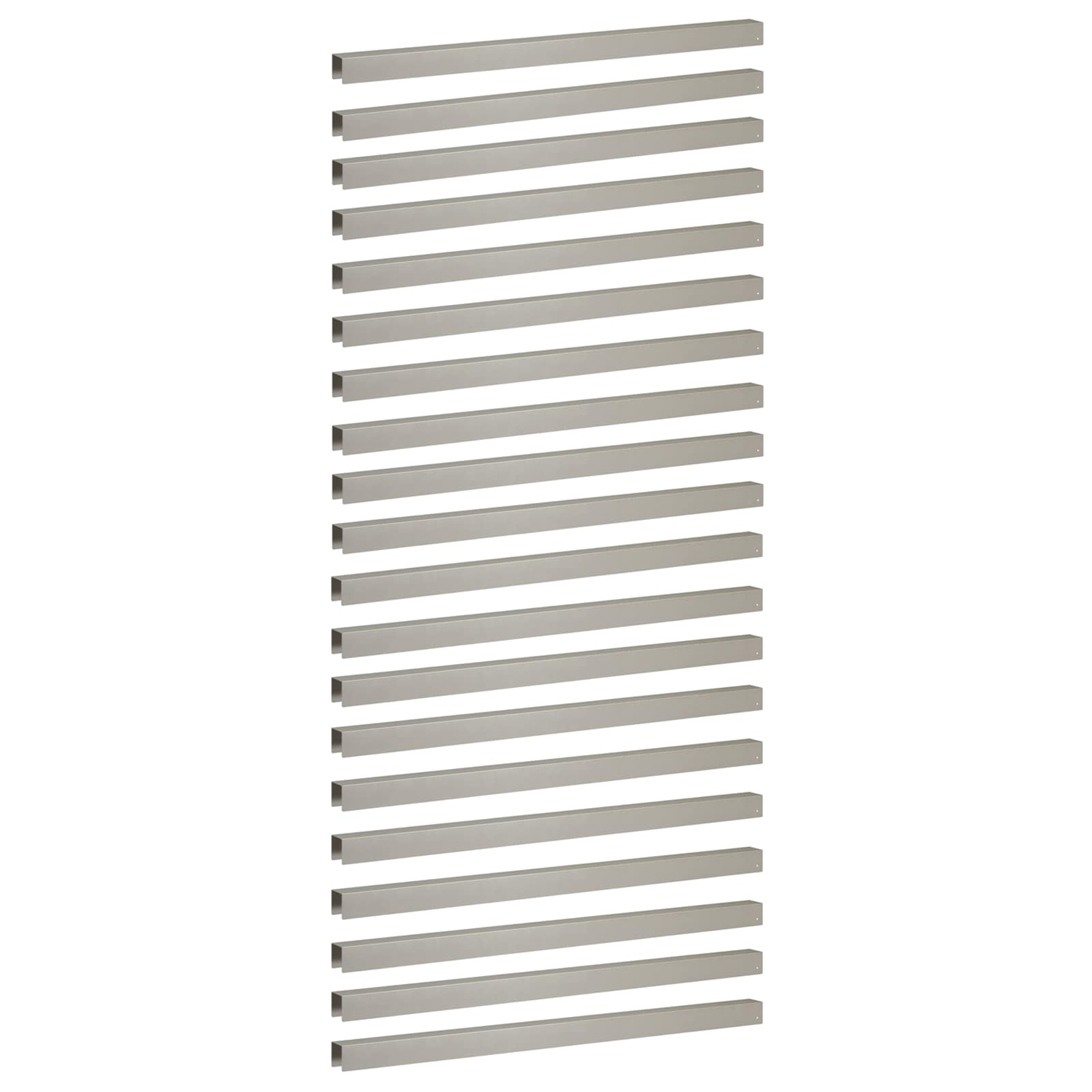 Garten-abdeckprofil 20 Stk. 100 X 5 X 5 Cm Edelstahl Silber Vidaxl