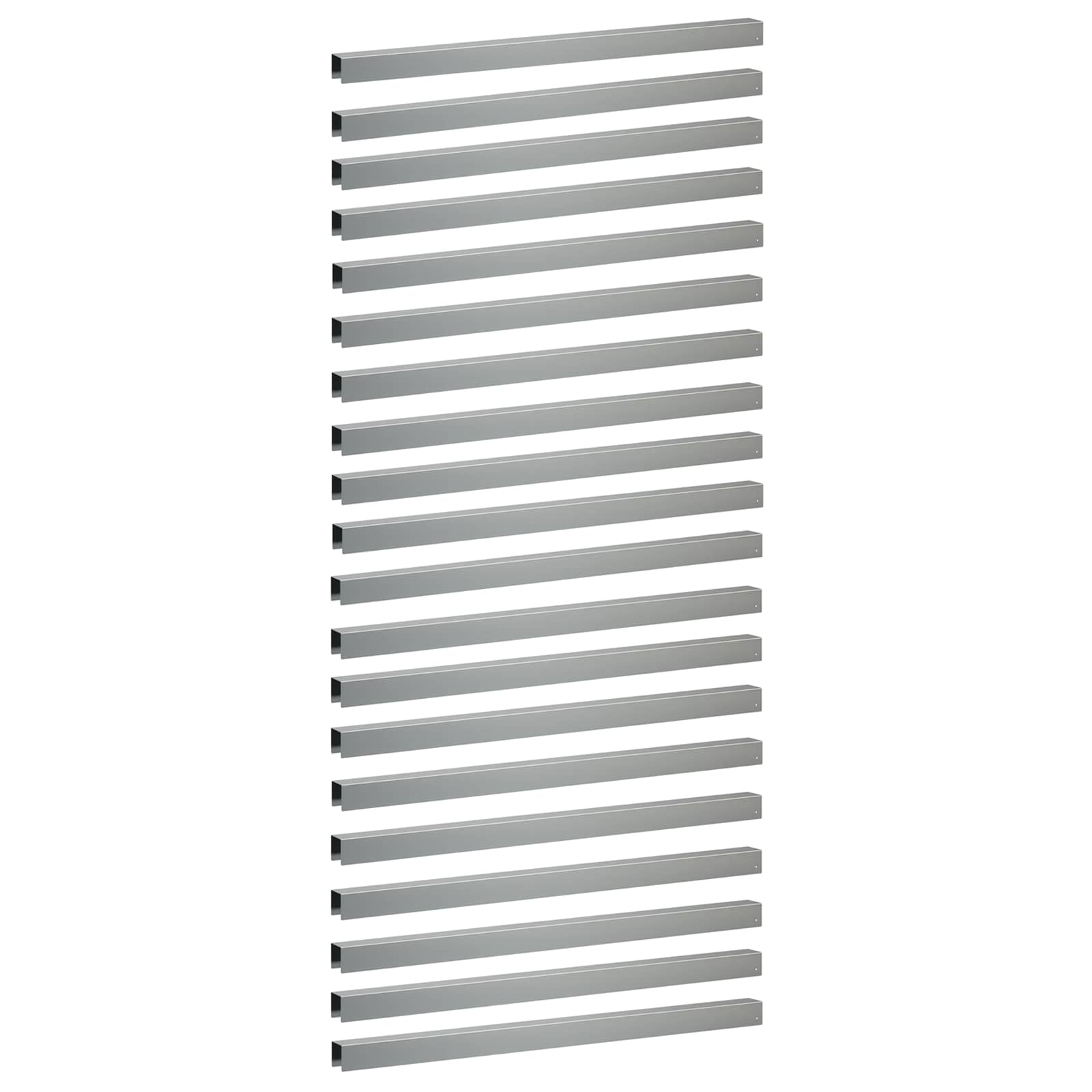 Garten-abdeckprofil 20 Stk. 100 X 5 X 5 Cm Verzinkter Stahl Vidaxl