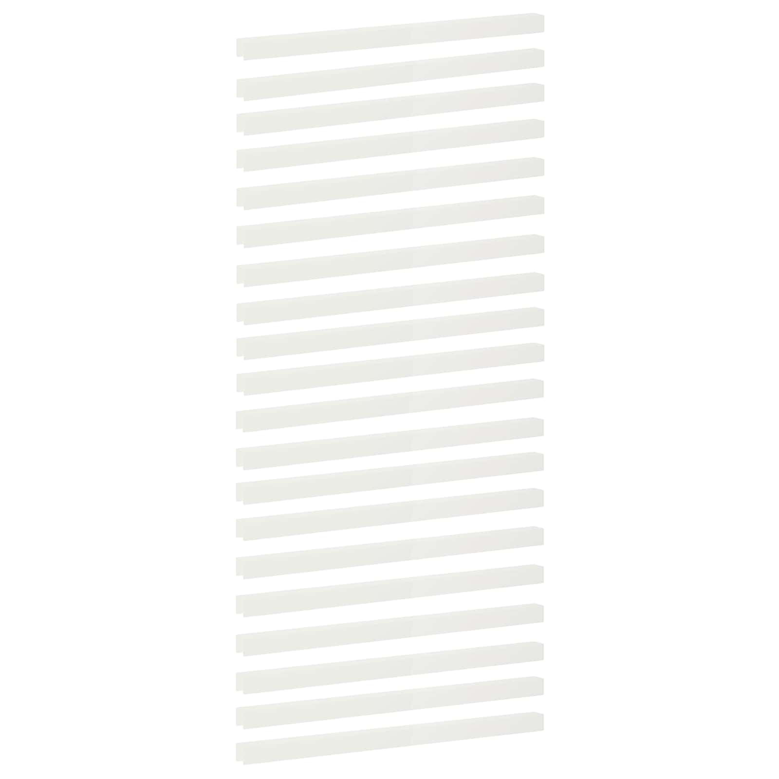 Garten-abdeckprofil 20 Stk. 100 X 5 X 5 Cm Stahl Weiß Vidaxl