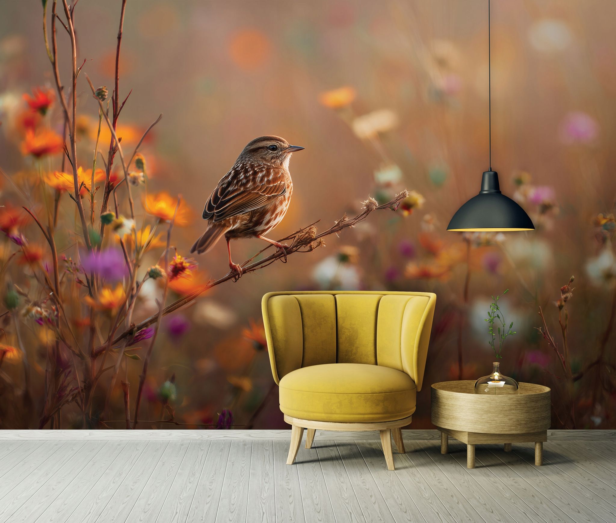 Fototapete Blumen Wiese Natur, Für Wohnzimmer Und Schlafzimmer, 250 X 175 Cm – Komplettset Inkl. Kleister & Anleitung