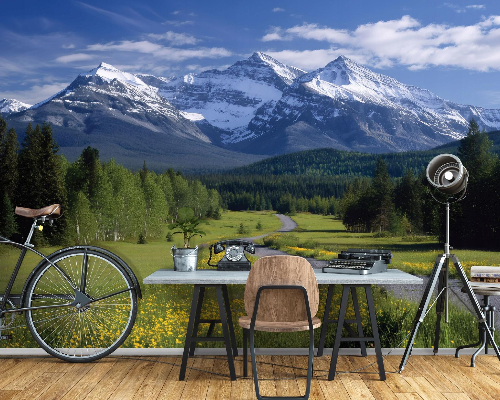 Fototapete Berge Landschaft Natur, Für Wohnzimmer Und Schlafzimmer, 300 X 210 Cm – Komplettset Inkl. Kleister & Anleitung