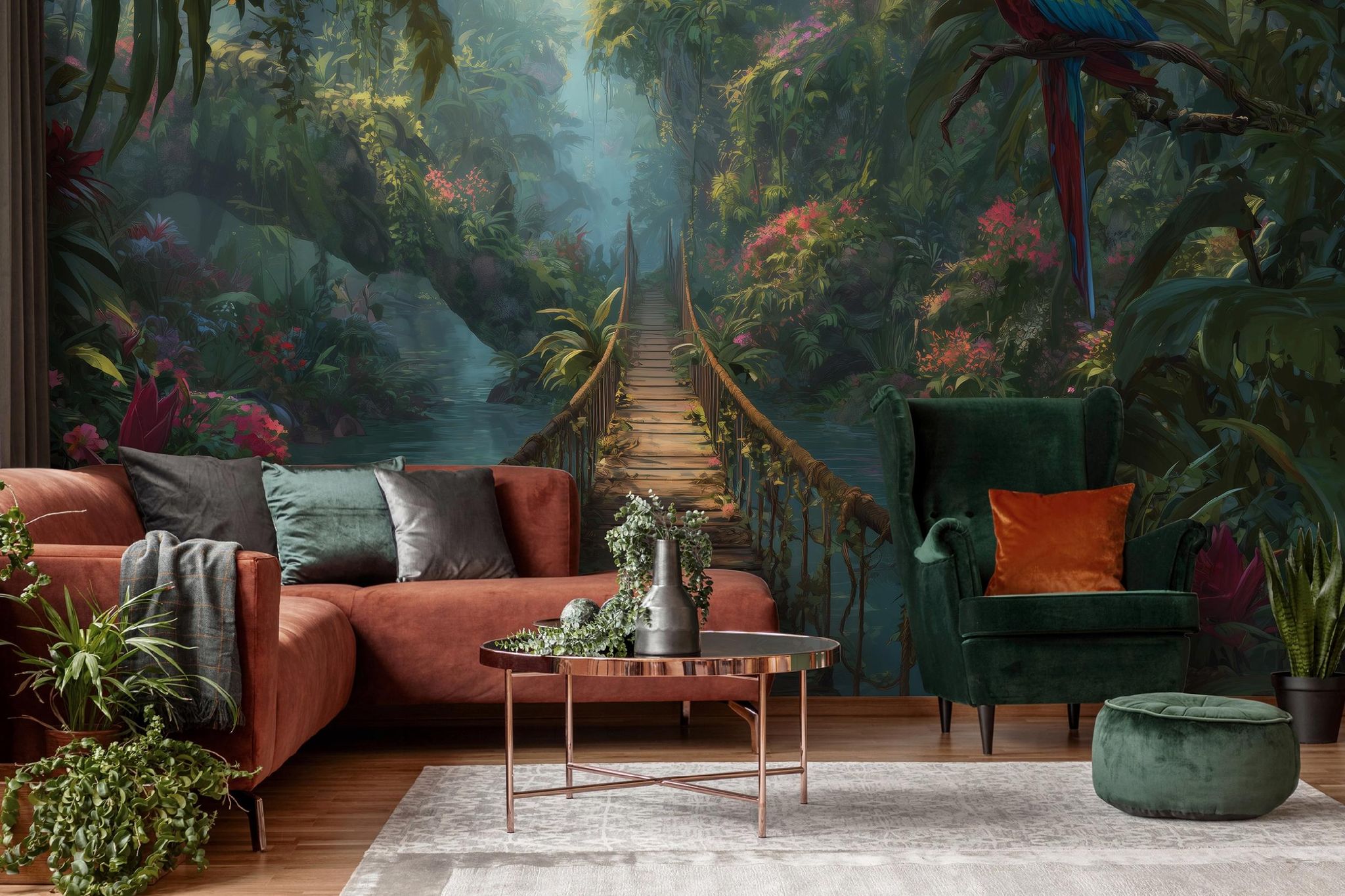 Fototapete Wald Tropisch Dschungel, Für Wohnzimmer Und Schlafzimmer, 350 X 250 Cm – Komplettset Inkl. Kleister & Anleitung