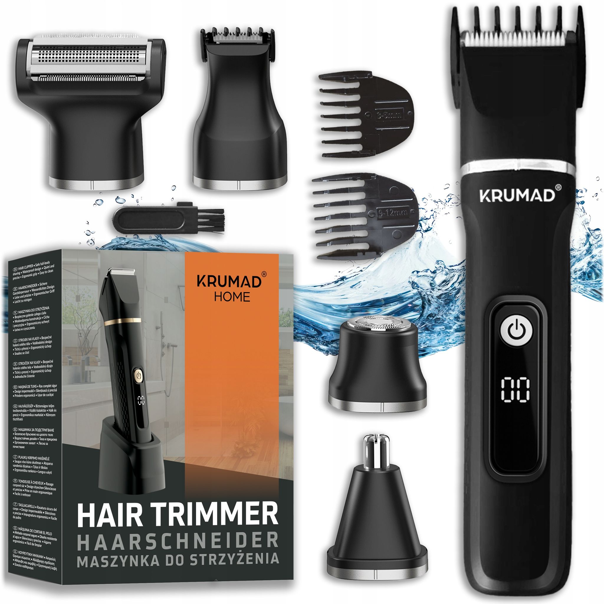 Rasierer-trimmer-set Für Bart, Nase Und Körperbehaarung, 5-in-1-set