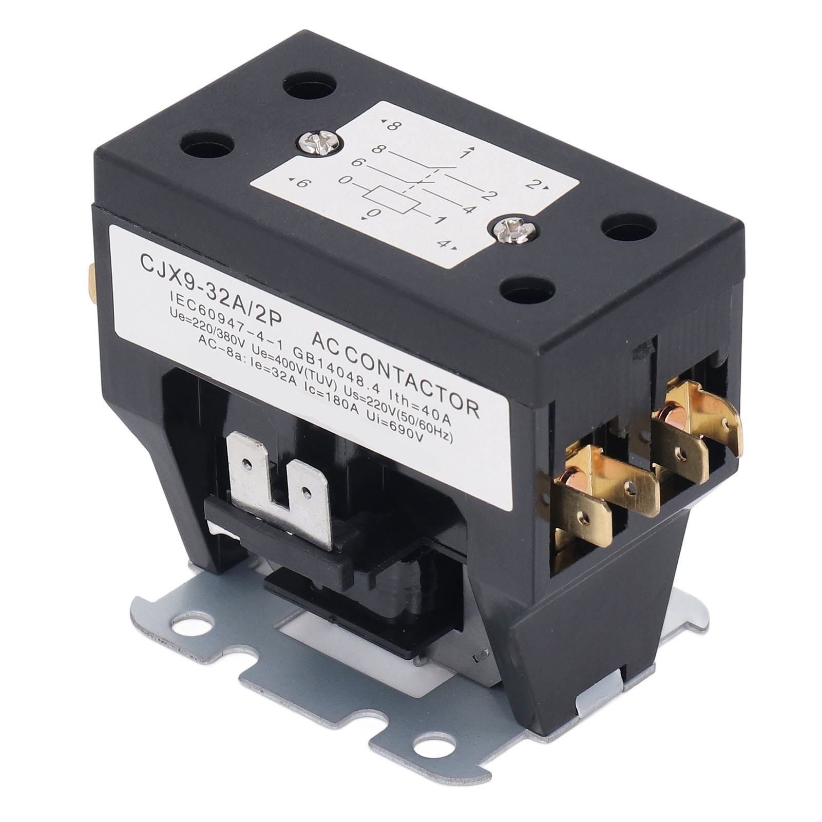 Contacteur Ca Bipolaire Universel Robuste 32 A 220 V Pour Compresseur De Condenseur De Climatiseur