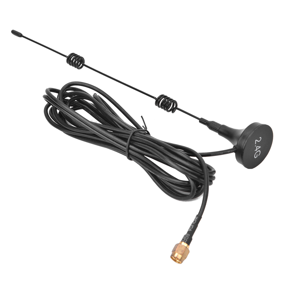 2 Antennes À Ventouse En Acier Au Carbone De Haute Qualité Avec Base Magnétique, 3 Mètres, 2,4 Ghz, 700-2700 Mhz