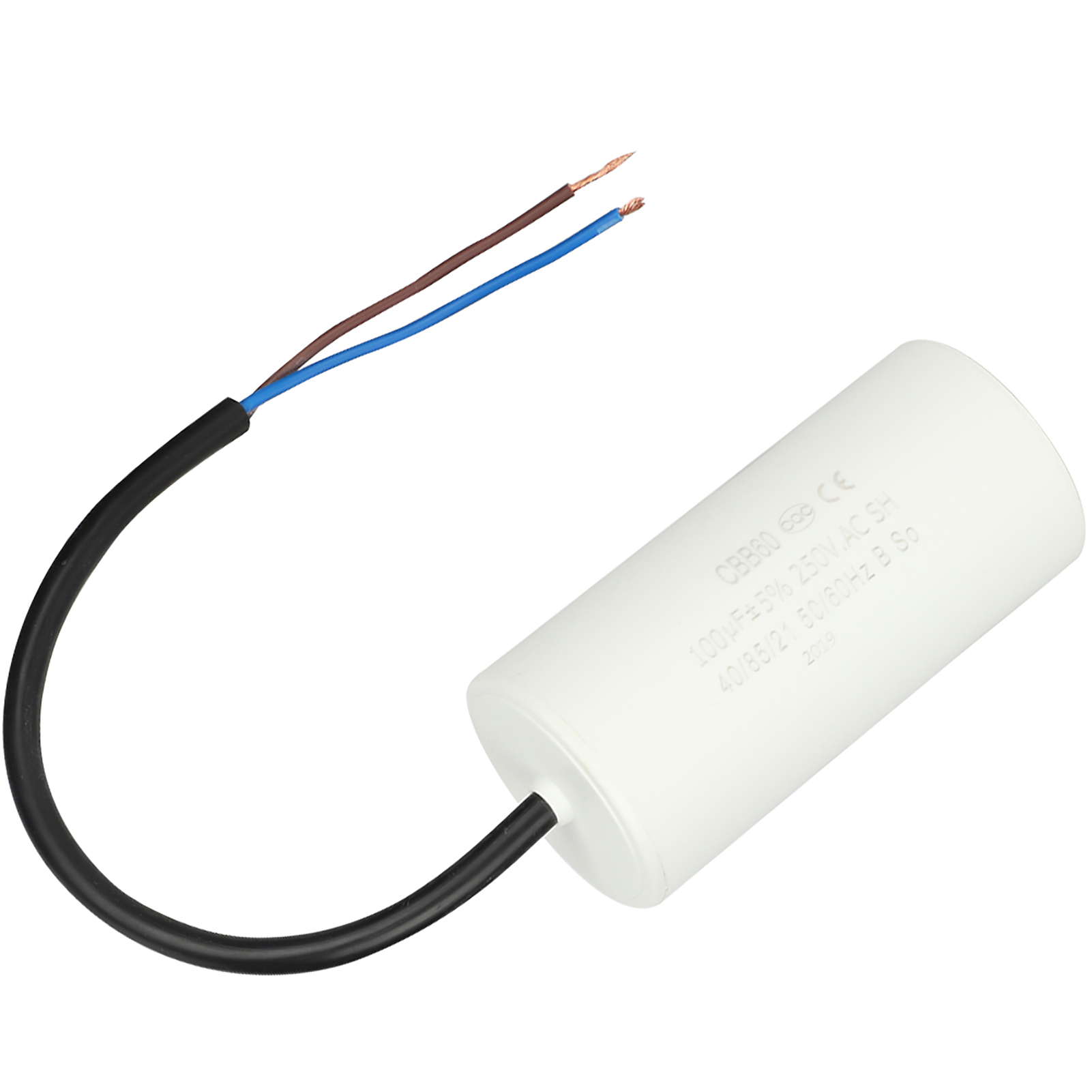 Condensateur De Démarrage Cbb60 Avec Fil Conducteur 250 V Ca 100 Μf 50/60 Hz Pour Moteur/compresseur D'Air