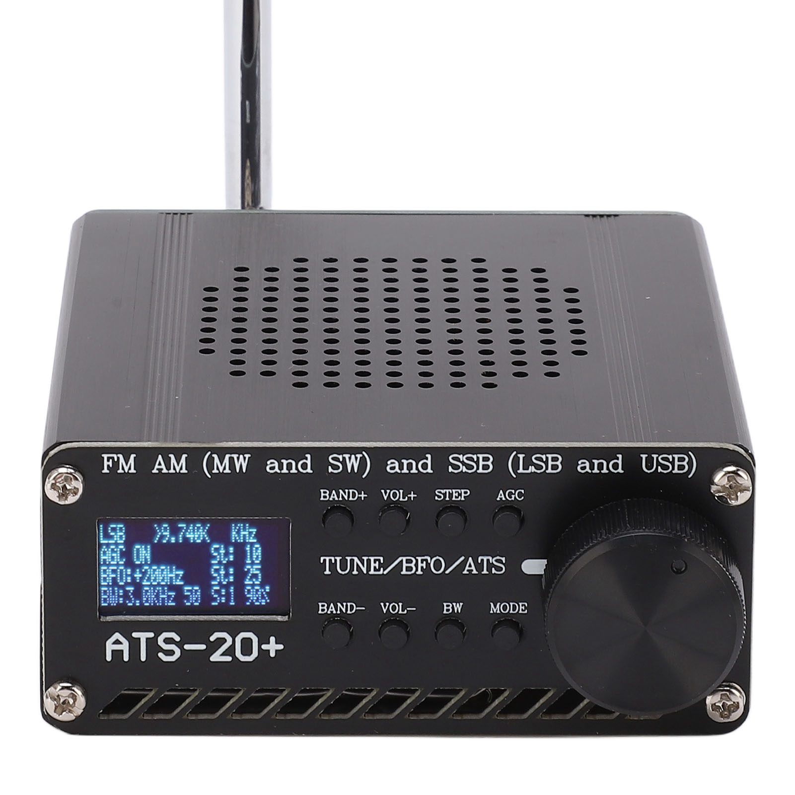 Récepteur Radio Fm Am Mw Sw Ssb Bande Complète 22 Fréquences Préconfigurées Kit D'Accessoires