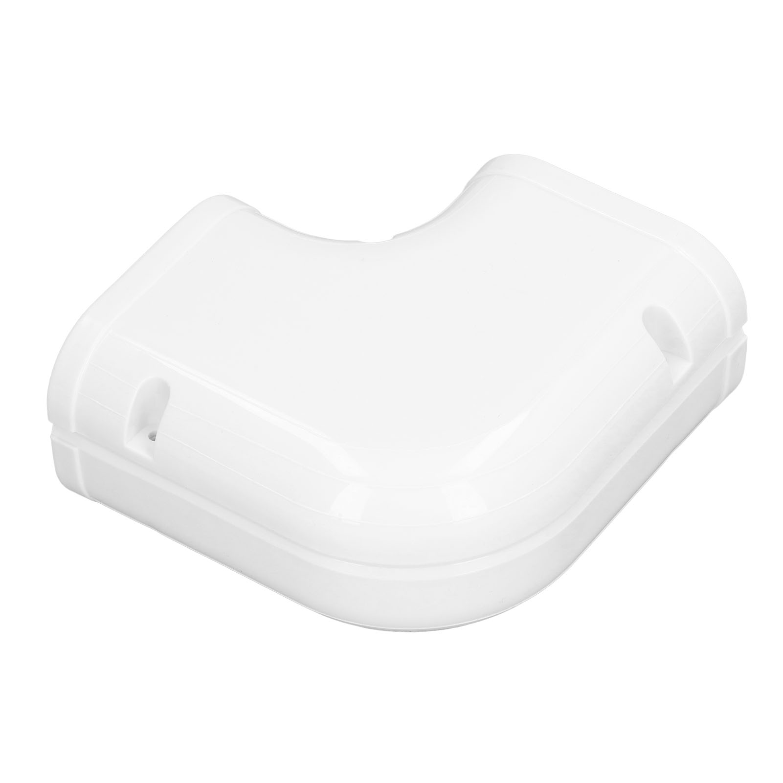 Kit De Cache-tuyau Pour Tuyau De Climatiseur, Coude Plat Décoratif En Pvc Pour Pompes À Chaleur Extérieures