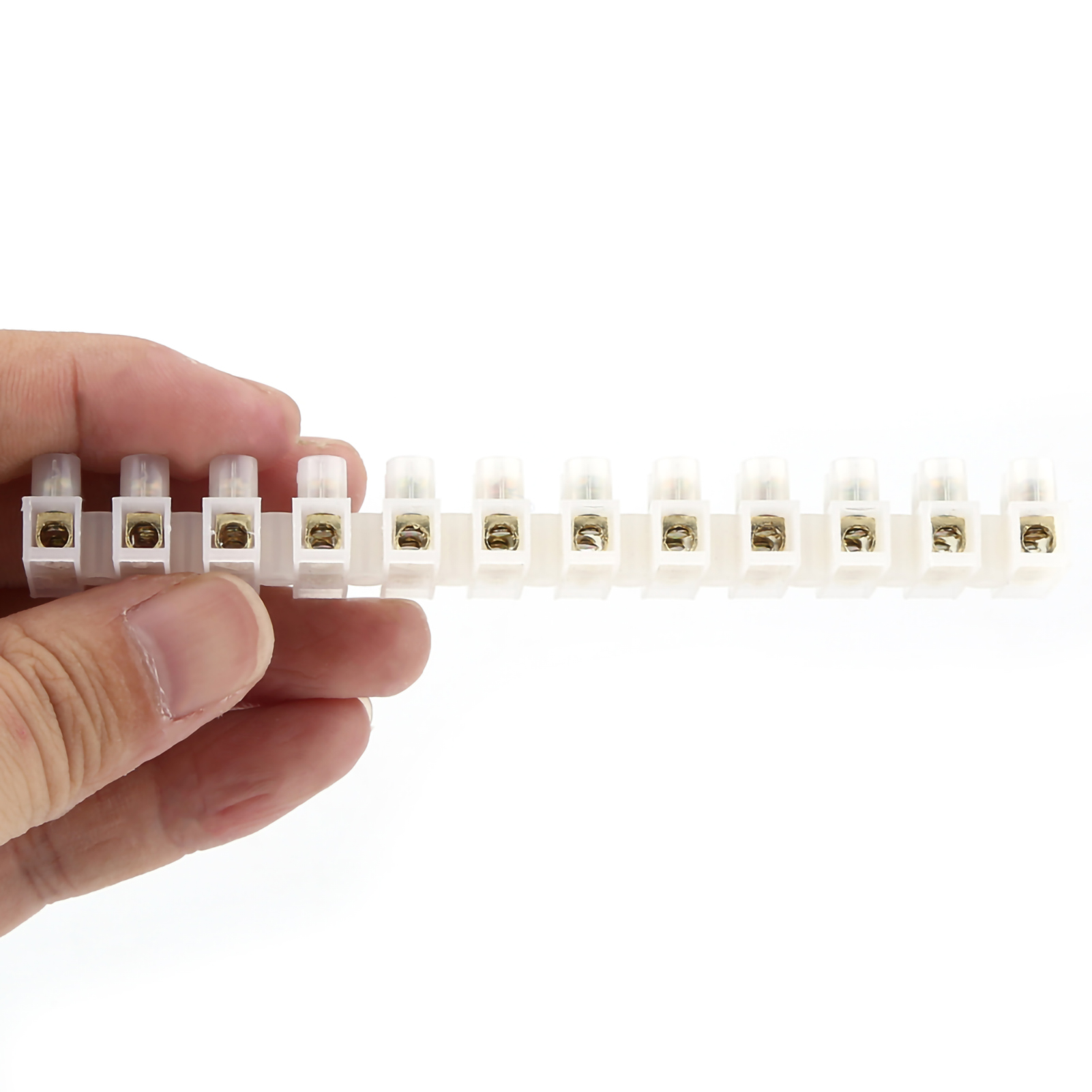 Lot De 10 Borniers À Vis Double Rangée 360 V 10 A, Barrière Électrique À 12 Bornes