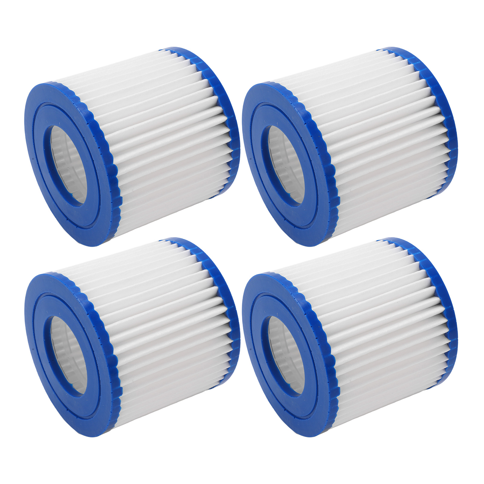 Lot De 4 Filtres Pour Piscine, Forte Adsorption, Filtration Puissante, Nettoyage Facile, Cartouche Filtrante Pour Spa