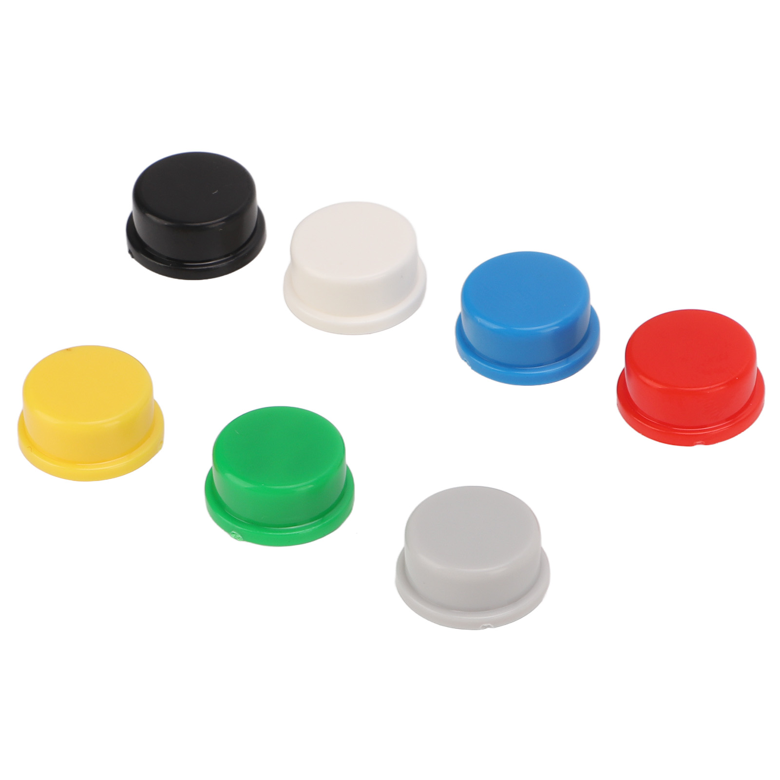 350 Capuchons Pour Interrupteurs À Bouton-poussoir Industriels Momentanés, Commande Tactique, 7 Couleurs, Pour Plaque D'Essai A24