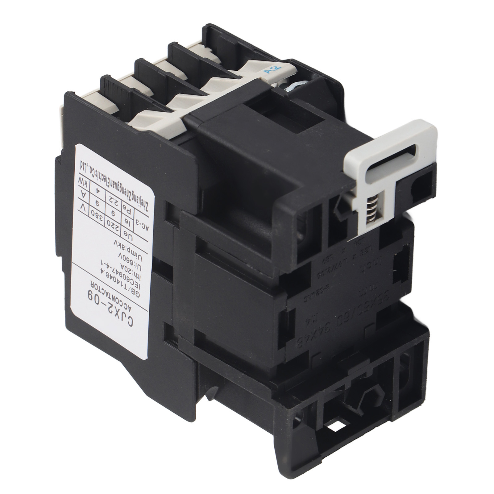 Contacteur Ca Normalement Ouvert Pour Alimentation Moteur, Commandes, Indicateurs, Vis M5, 9 A, 50 Hz, 110 V Ca
